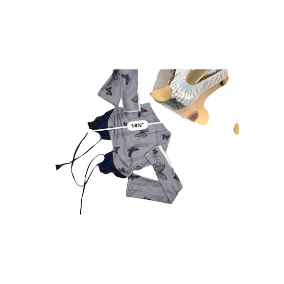 Womens Butterfly Print Flare Sleeve Handkerchief Top Size S Fairy Grunge Y2K - Picture 6 of 9